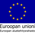 Euroopan unioni, Euroopan aluekehitysrahaston logo.